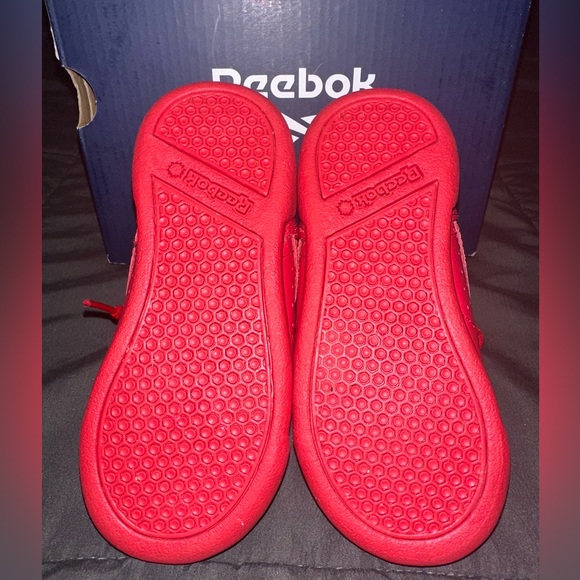 Red Toddler Reebok Freestyle High; Sz. 7 - Picture 4 of 7